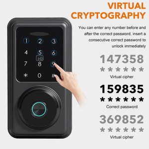 安全密码锁图雅应用Wifi无钥匙智能门锁智能指纹智能锁舌锁 - Product Image 4