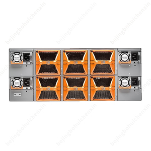 Juniper-Interruptor de red Ethernet con software, sistema de alimentación de CA doble y salida de flujo de aire, 128 puertos, 128X100G, 4U, 2 unidades
