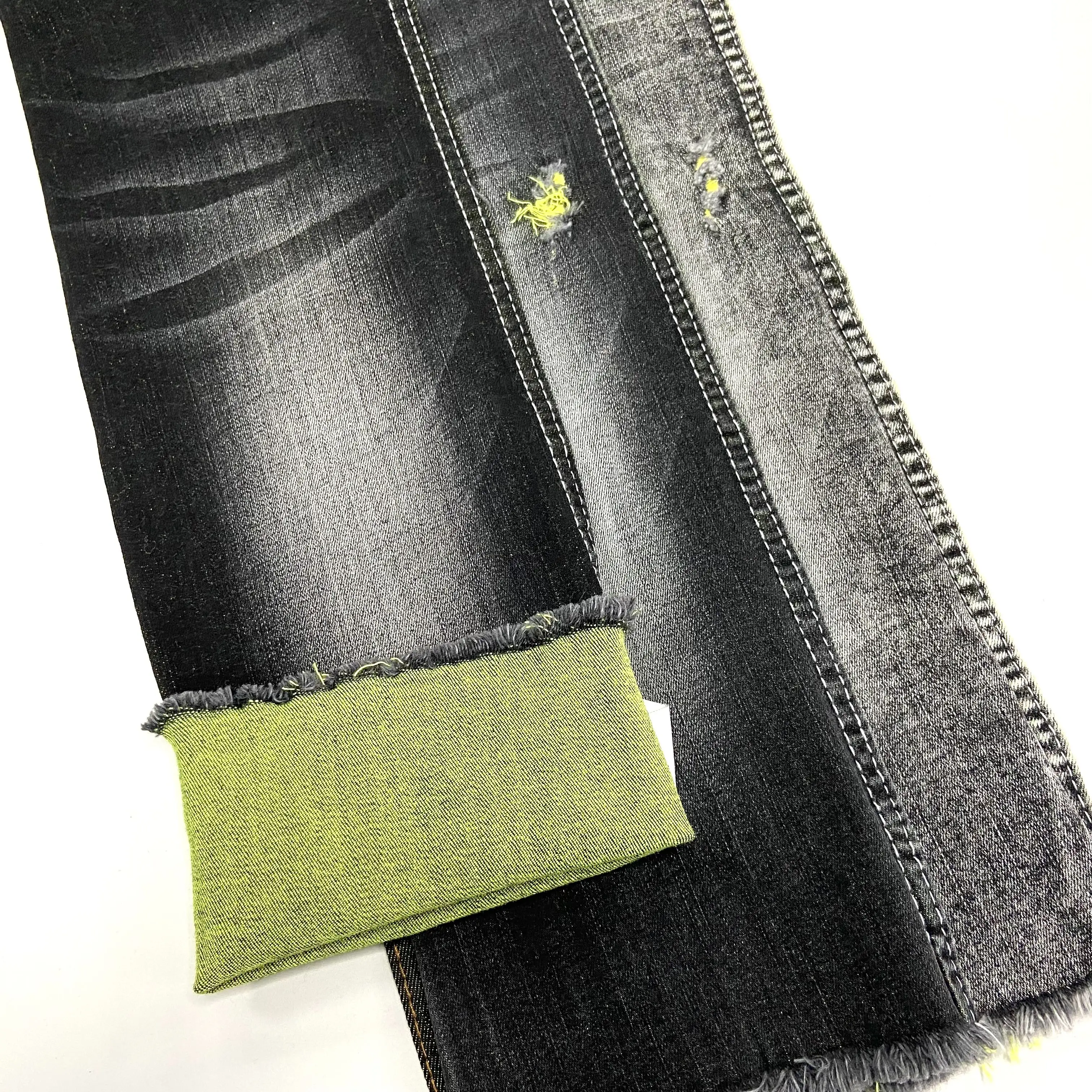 4-Wege-Stretch Dualfx Denim Stoff Textil Rohmaterial 9 Unzen Baumwolle Spandex Denim Jeans Stoff Twill Denim Stoff für Männer Jeans