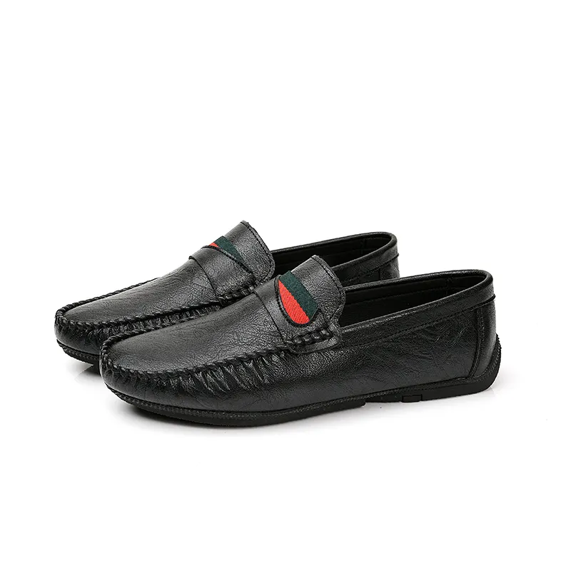 Nouveaux modèles de mocassins chaussures plates, décontractées, tendances, vente en gros de chaussures de bateau, chaussures de marche décontractées pour homme