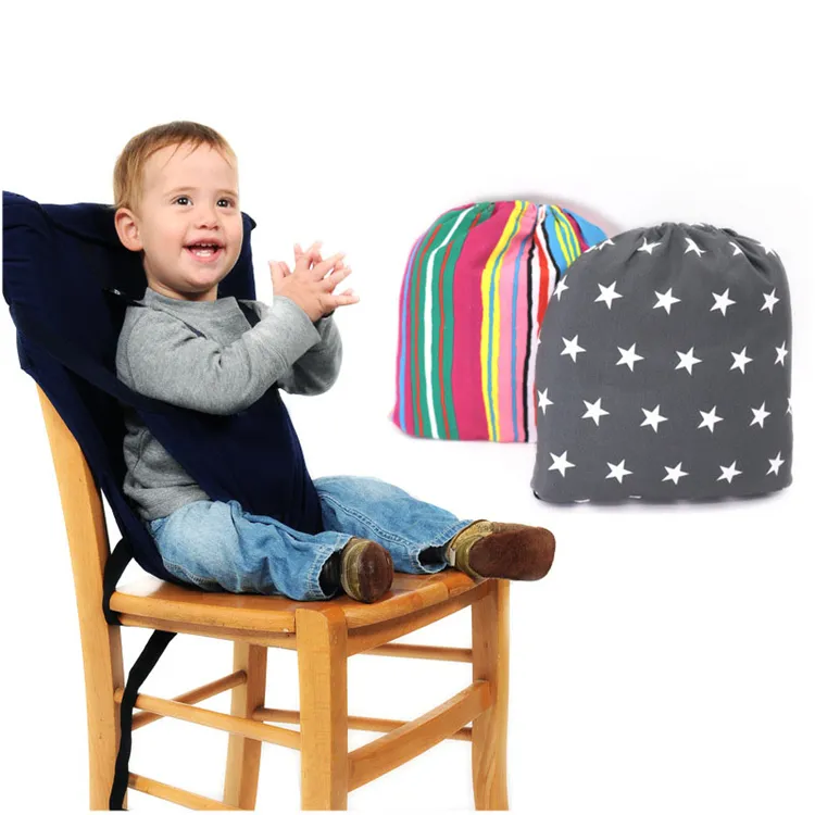 Chaise pour bébé avec ceinture de sécurité, siège Portable pour déjeuner, chaise d'alimentation élastique et rehausseur