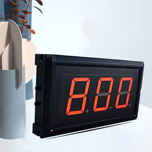 Display a LED a 3 cifre da 3 pollici contatore di sicurezza digitale da parete telecomando singolo lato display rosso completo - Product Image 5