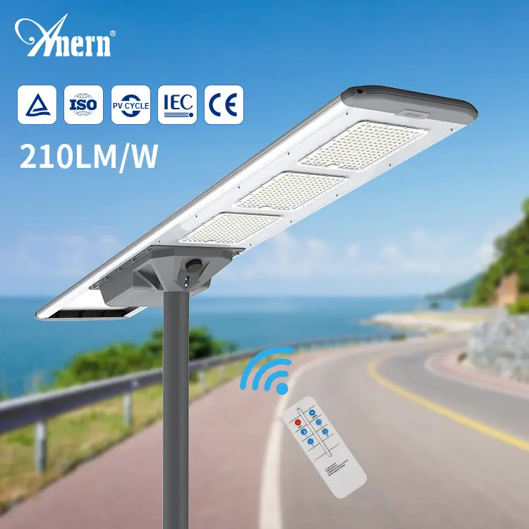 60w 8m ip66 solar outdoor licht effizienz led solar straße licht