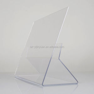 Hiện Đại Tùy Chỉnh Máy Tính Để Bàn Rõ Ràng Acrylic Brochure Hiển Thị Đứng Chủ Thân Thiện Với Môi Tùy Chỉnh Acrylic Chủ Cho Thẻ Kinh Doanh Đơn - Product Image 3