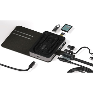 电脑笔记本电脑功能usb-c扩展坞Type-C USB集线器13合1适配器，带充电电缆，适用于所有电话 - Product Image 4