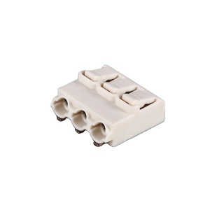 BELEKS 3-<span class=keywords><strong>Way</strong></span> SMD Bloco <span class=keywords><strong>Terminal</strong></span> 4mm Passo 160V PA46 V0 Nylon Habitação Refluxo-Solderable Push-in Conector <span class=keywords><strong>PCB</strong></span> <span class=keywords><strong>Terminal</strong></span> Conector