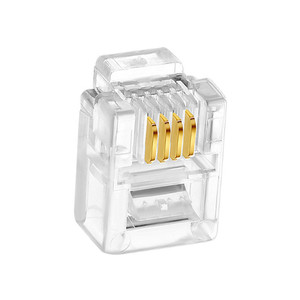 Fabrika toptan Rj11 konektörü Ethernet bağlantıları 6 Pin telefon ağ 4p4c 6p2c 6p4c 6p6c - Product Image 4