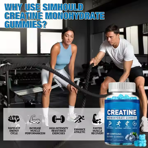 Sıcak Vitamin diyet takviyesi kreatin monohidrat şeker sakızlı kreatin hidroklchloride Gummies enerji desteği kas büyümesi için
