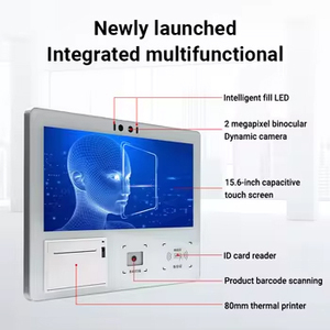 15.6 Inch Touch Screen Monitors Win10 Industrial Panel PC Code Scanner Industrial Self Service Face Recognition All <strong>in</strong> One Pc - Product Image 4