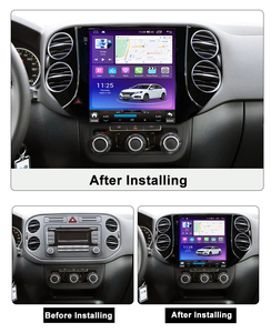 ระบบเครื่องเสียงรถยนต์สำหรับ VW Tiguan 2010-2016แอนดรอยด์8คอร์1024*760 IPS จอแยก GPS BT DSP RDS