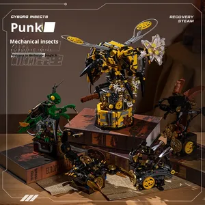 New JD011-48 Mechanical Insect Series Building Block Educational <strong>Toy</strong> Model 1:8 Scale Plastic Cross-Border Grasshopper Electronic - Product Image 5