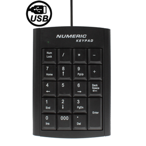 Miniteclado USB con diseño de luz numérico, teclado de ordenador portátil duradero, barato, TKL, numérico, con 19 teclas