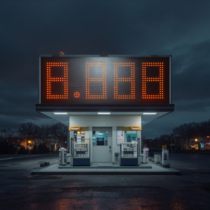 Alto brillo 10 pulgadas RF Control remoto LED Gas Price Sign 8.888 LEDs para gasolinera Pantalla digital