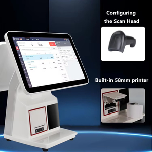 Dispositivo de hardware de fábrica Software POS inteligente de pantalla dual de 15,6 pulgadas Sistemas Android Terminal todo en uno Máquina Epos para tienda - Product Image 2