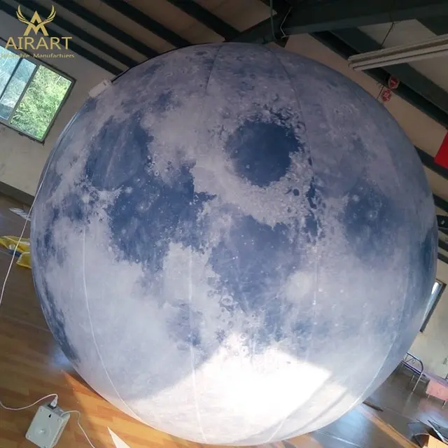 3M Led Air Opblazen Opblaasbare Maan Licht Ballon