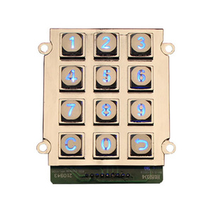 3x4 12 tasto della tastiera/IP65 tastiera in metallo/impermeabile tastiera a matrice per il controllo di accesso - Product Image 5