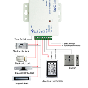 Pulsante di uscita interruttore a spinta porta apriscatole in acciaio inox pulsanti di rilascio per il controllo accessi serratura del cancello elettronico con luce a LED - Product Image 5