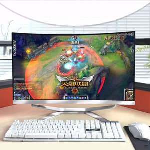 AIO Gamer สีขาวขนาด27นิ้วคอมพิวเตอร์ตั้งโต๊ะแบบโมโนบล็อคคอมพิวเตอร์พีซี i5 i3 i7คอมพิวเตอร์แบบออลอินวัน - Product Image 1