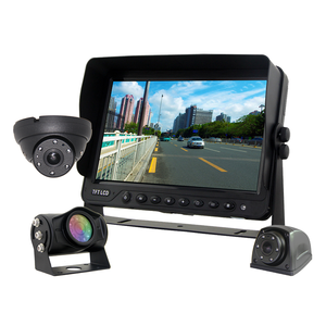 Monitor de autobús AHD de 9 pulgadas de fábrica ISO, Monitor de cámara de entrada de vídeo de 3 canales para Vista trasera de camión inversa - Product Image 1