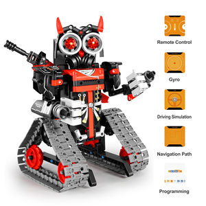 Huiye 4 Channel Kids 3 in 1 Diy <strong>Assemble</strong> Rc Car Deformation Building Block Remote Control Stunt <strong>Programming</strong> Toys Robots for Kids - Product Image 3