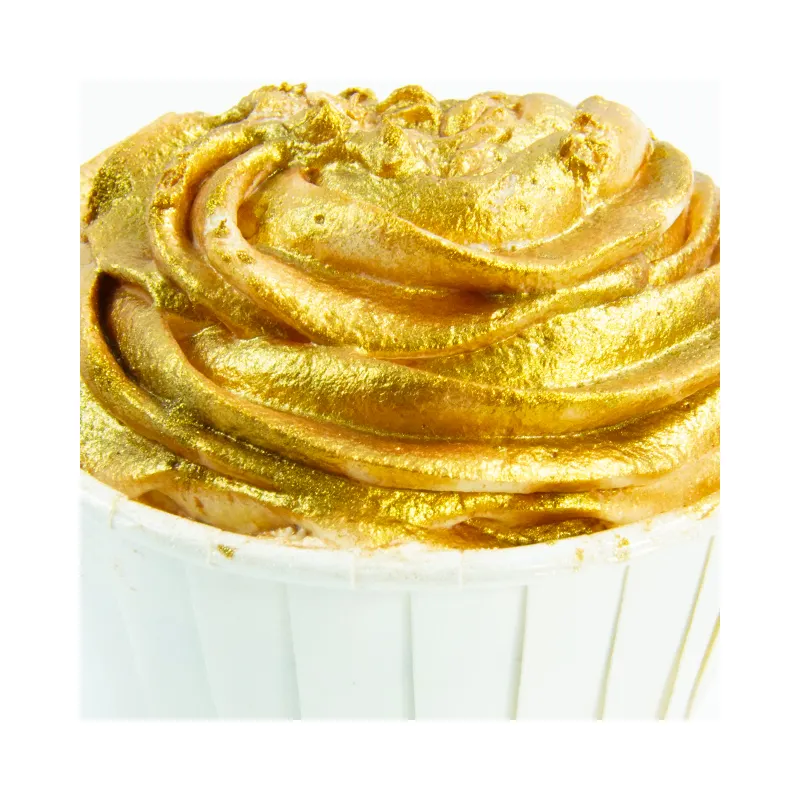 Food Coloring E171 Free Edible Gold Shimmer Dusting Powder for Cakes Cocktail