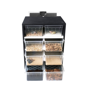 Tarama Pet yetiştiriciliği kabine PVC yalıtımlı ısıtma besleme kutusu ile köpekler boynuzlu kurbağalar akrepler örümcekler için düğme kapatma - Product Image 2