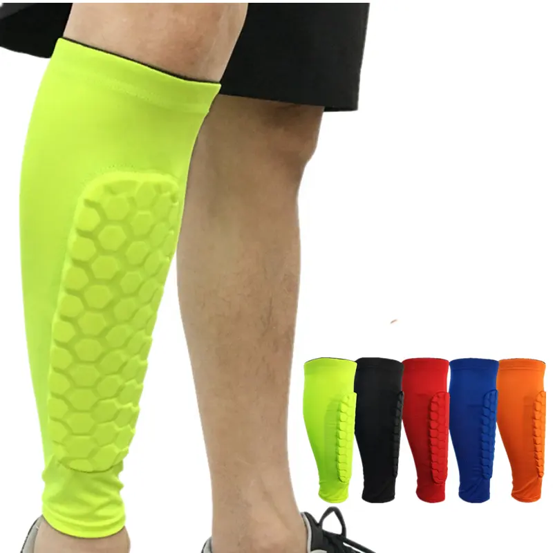 Popolare moda Sport ginocchio compressione parastinchi calzini calcio calcio Baseball polpaccio Brace Support Sleeve