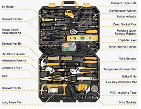 Großhandel 168 Stück Steckschlüssel Auto Repair Tool Kit Mischen Handwerkzeug mit Kunststoff Aufbewahrung sbox