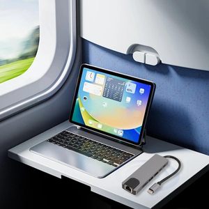 6 in 1 <strong>Computer</strong> USB C 3.0 Hub <strong>Type</strong> C <strong>Network</strong> Converter 6 Port USB Hub Port Hub <strong>2</strong>.0 Laptop Docking Station - Product Image 4
