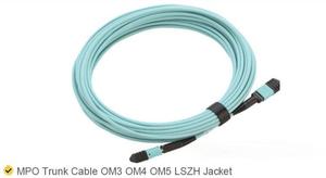 Customized 8 Core 12 Core 24 Core Multimode OM3 OM4 MPO <strong>MTP</strong> <strong>Trunk</strong> Cable Fiber Optic Patch Cord - Product Image 2