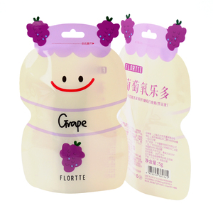 Packaging Food Grade Plastic Die Cut Pouch Leak Proof Beverage Liquid Flat Bag Unique Custom Shape Bag With <strong>Euro</strong> <strong>Hole</strong>