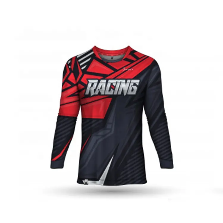 ベストセラーメンズ昇華オートバイレーシングシャツ卸売限定デザインモイスチャーウィッキングレーシングユニフォーム