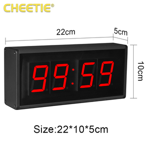 CHEETIE CP012 перезаряжаемые часы обратного отсчета речи встречи светодиодные 4-значные 1,8 дюймовые цифровые настольные часы с дистанционным управлением - Product Image 2