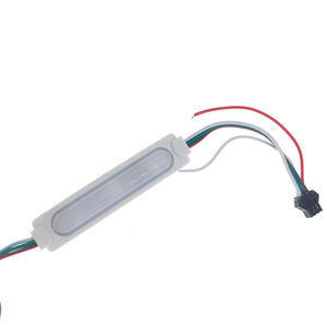3 провода 12 В SMD 5050 волшебный модуль светодиодная линза 3 светодиода Ws2811 IC впрыск RGB светодиодный полноцветный модуль - Product Image 4