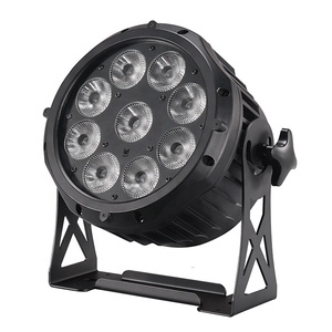 JOYRAY IP65 Waterproof <strong>LED</strong> DMX512 Wireless Battery Powered Round Par Light 9x15W RGBWAUV 6in1 Architecture Theme Park Light - Product Image 2