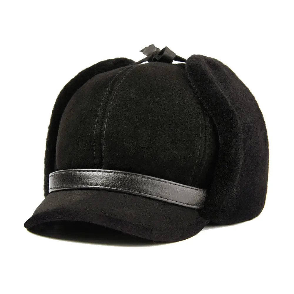 Moda Unisex inverno caldi cappelli a prova di vento di alta qualità In pelle di pecora cappelli di lana di pecora In esterno dalla cina