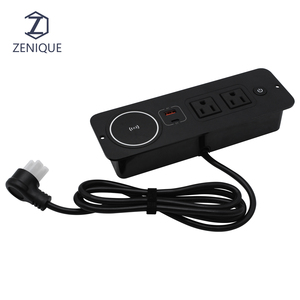 Enchufe de escritorio multifuncional para teléfono móvil con carga inalámbrica y carga USB - Product Image 1