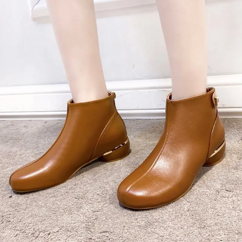 Nova Chegada Mulheres Ankle Boots Chelsea Botas Sapatos Casuais Diário Veste Barato e Agradável China