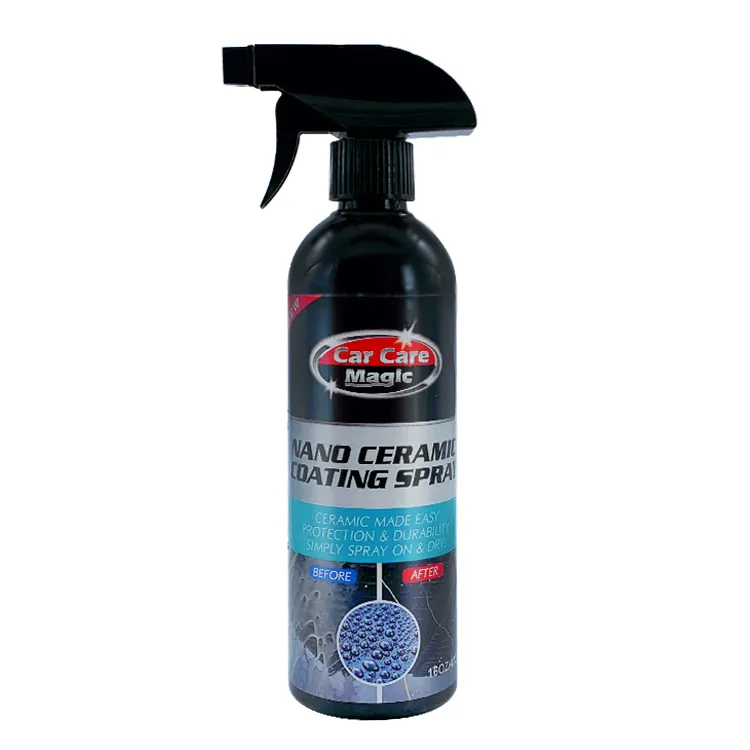 NANO Ceramic Wax Spray Tecnologia avançada SiO2 com efeito de folha de lótus e proteção contra manchas de água para rodas de pintura de vidro