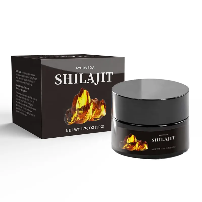 Nhãn Hiệu Riêng Fulic Axit shilajit Chiết Xuất 20G 30G 50G Himalaya shilajit Nhựa