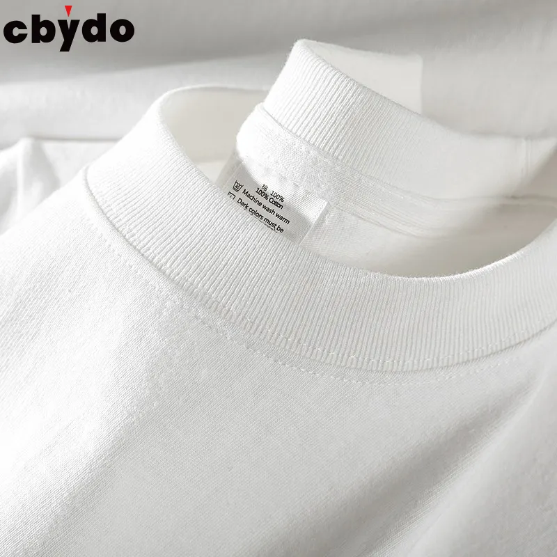 Herstellung hochwertige Herren-T-Shirts Boxy Fit individueller Druck 190 g 100 % Baumwolle einfarbig Streetwear T-Shirt für Herren