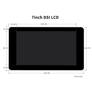Roarkit 7 pollici DSI LCD touch screen I2C porta Touch capacitivo 5 punti Touch Display per Raspberry Pi 4B/3B +/3A +/3B/2B/B +/B + - Product Image 6