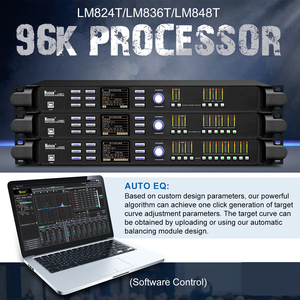 LM824T 96KHz Digital Audio DSP Management Procesador 2in4out Metal Digital DSP Equipo de sonido - Product Image 4