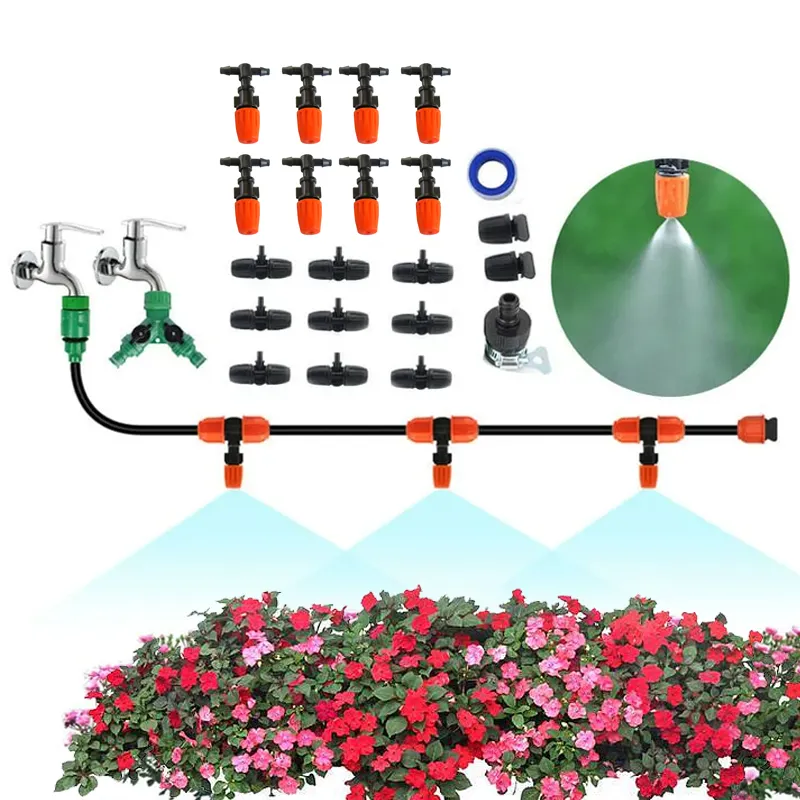 Jardim pomar mini irrigação sprinkler acessórios gotejamento automático sistema de irrigação kit pulverizador nebulizador aspersor