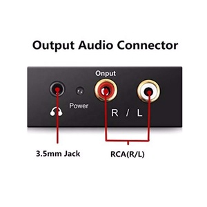 <strong>Digital</strong> to <strong>Analog</strong> Audio <strong>Converter</strong> Decoder Optical Fiber Coaxial Stereo Audio Adapter to RCA Amplifiers USB Cable