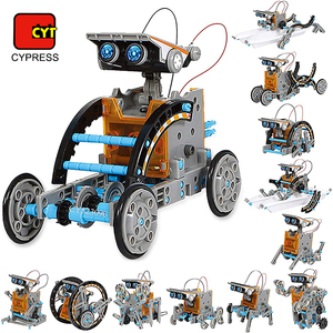 12 In 1ソーラーロボットおもちゃキット教育STEM科学おもちゃDIYビルディングソーラーロボット実験セット子供用 - Product Image 2