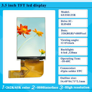 Display LCD RGB 320x480 ILI9488 modulo LCD touchscreen LCD TFT da 3.5 pollici per display codice QR - Product Image 5