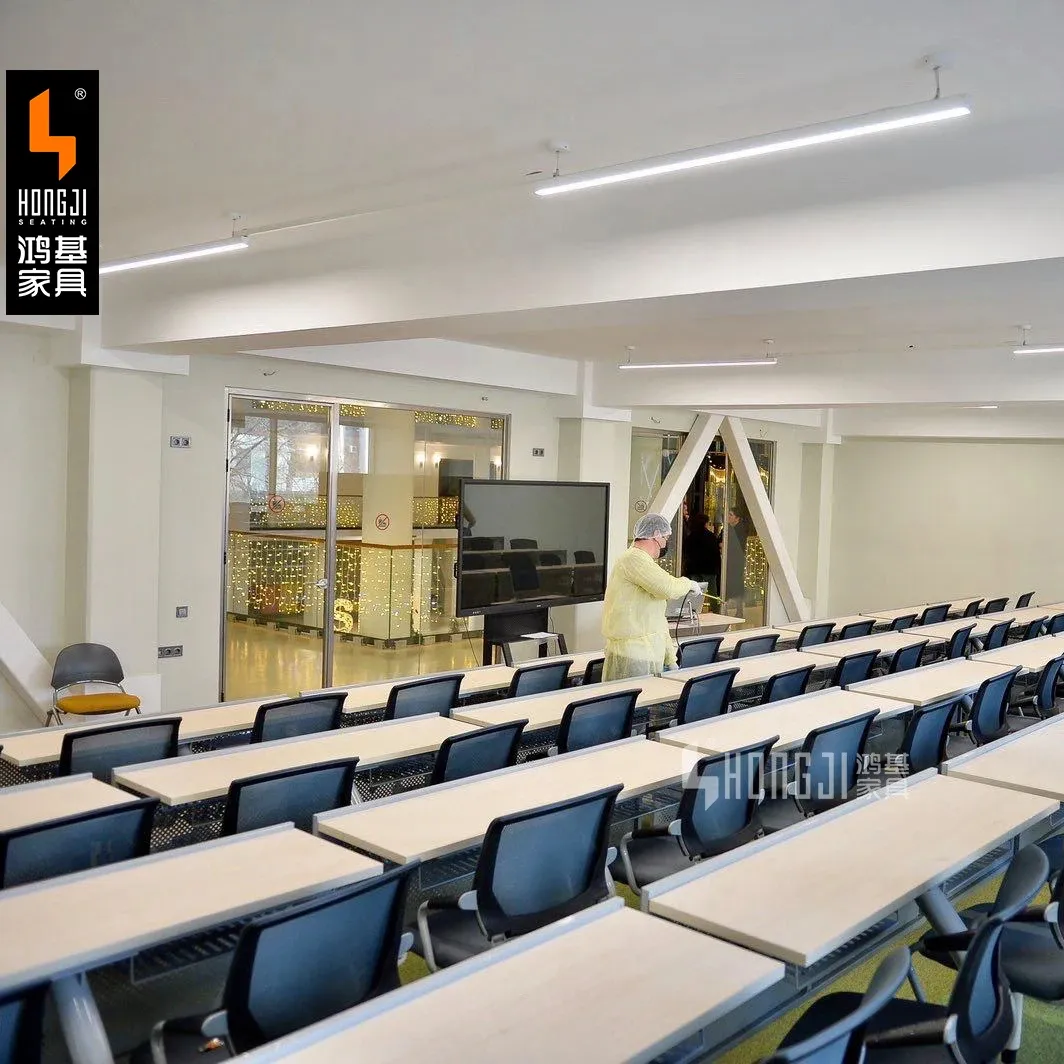Tip-up Seat Hospital School Furniture school desk and chair 5 years warranty classroom teacher chair lecture room chairs