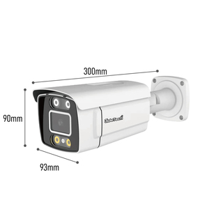 JideTech高清12MP IP摄像机，带双向音频室外安全摄像机监控摄像机人和区域检测 - Product Image 2