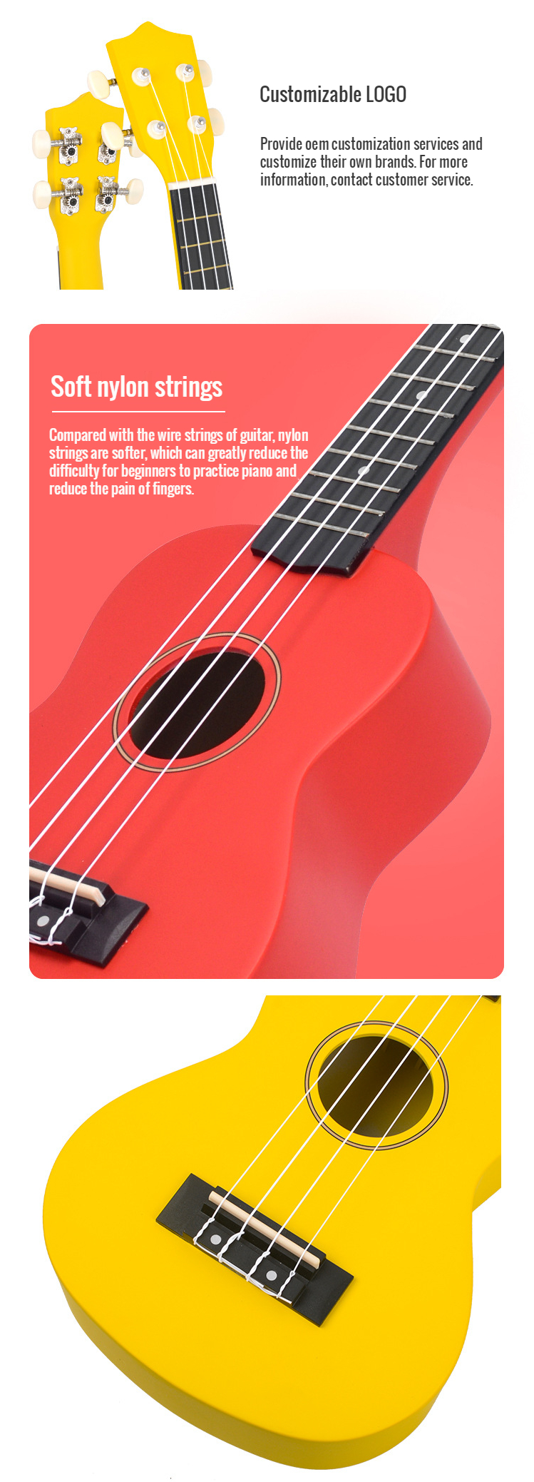 Cheap Price Ukulele 21 Inch Soprano China Kids 4 String Guitar Hawaiian Carbon Fiber Ukulele Ukelele